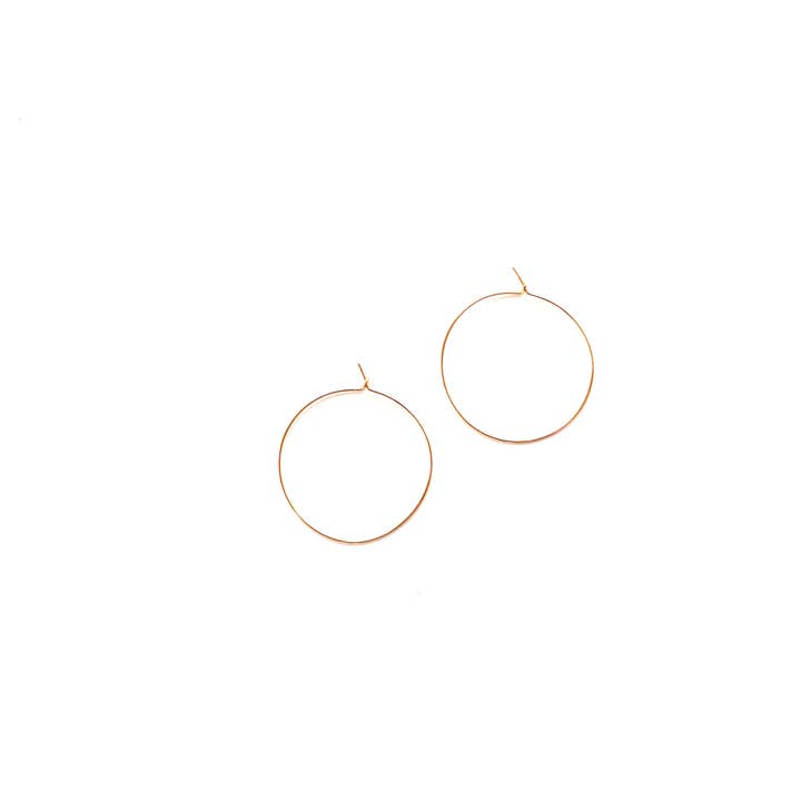 Cedar and Cypress Designs - Vente Créoles - Dainty Hoops Or
