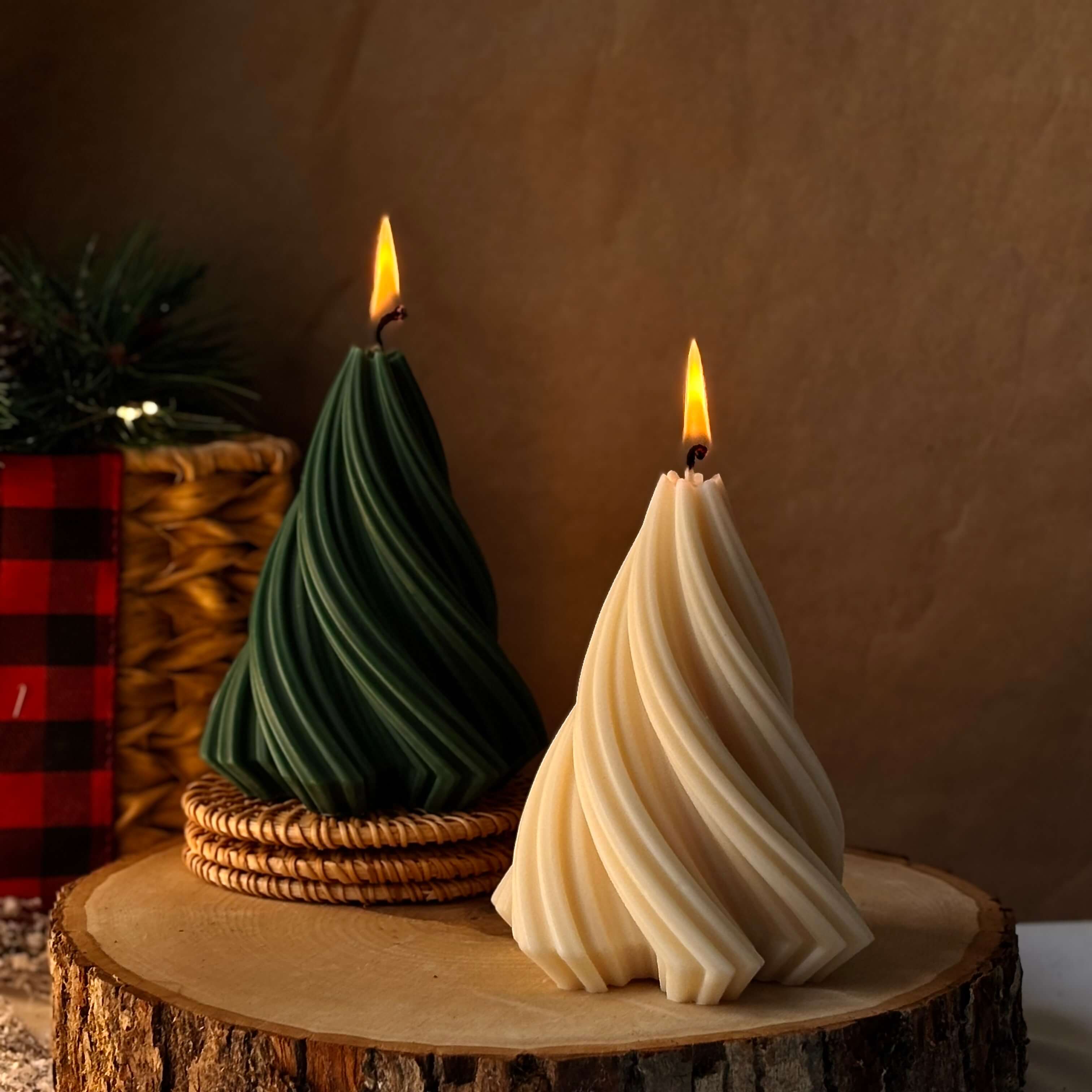 OH MY BOX - Vendita all'ingrosso Candele a colonna - Candela per Albero di Natale | Decorazione Natalizia Fatta a Mano8