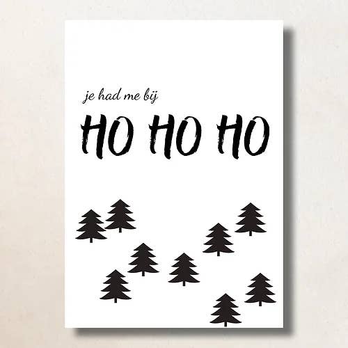 Ho-Ho Ho//A6/Carte pour la vente par Bijzondere Kaartjes