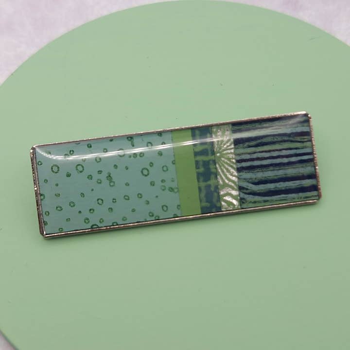 Broche Longue - Vert Mer pour la vente par Circle & Dash