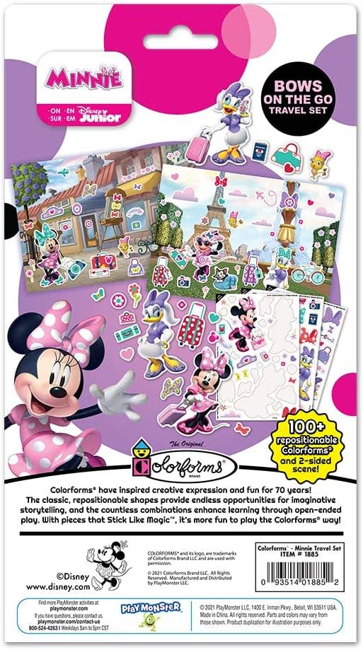 Play Monster - Wholesale Sticker - Kids & Baby - Colorforms Stickers for Kids - Disney Minnie Travel Set3