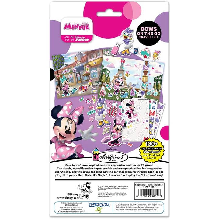 Play Monster - Wholesale Sticker - Kids & Baby - Colorforms Stickers for Kids - Disney Minnie Travel Set3
