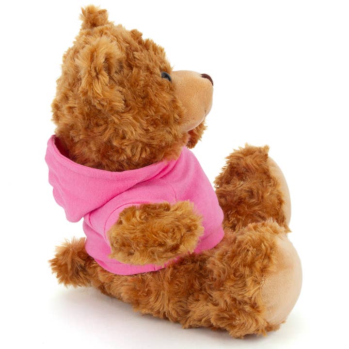 Plushland - Wholesale Stuffed/Plush Toy - Kids & Baby - 11" Personalized Teddy Bear in Hoodie | Custom Sitting Bear3