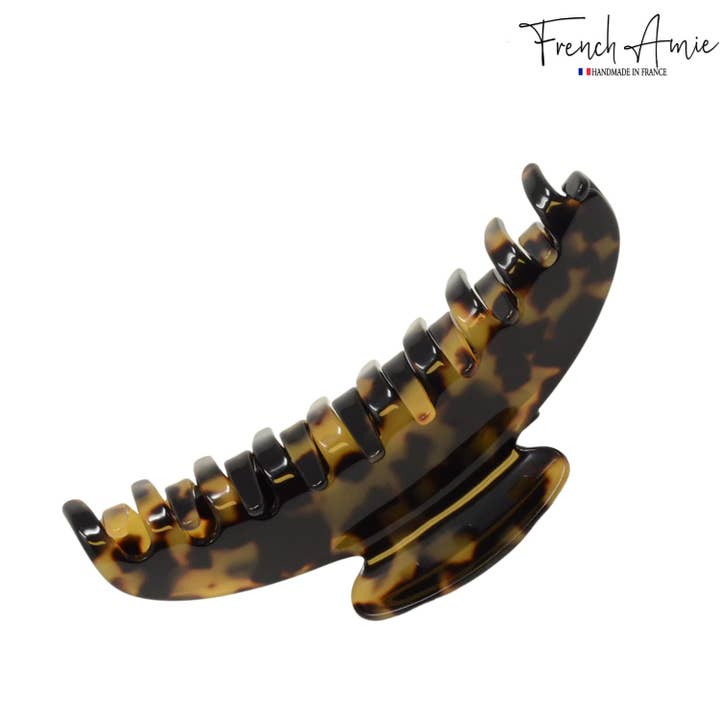 Parcelona - Wholesale Hair Clip - Women's - French Amie Contour Large 4 ¾” Celluloid Handmade Jaw Hair Claw Clip for Women11