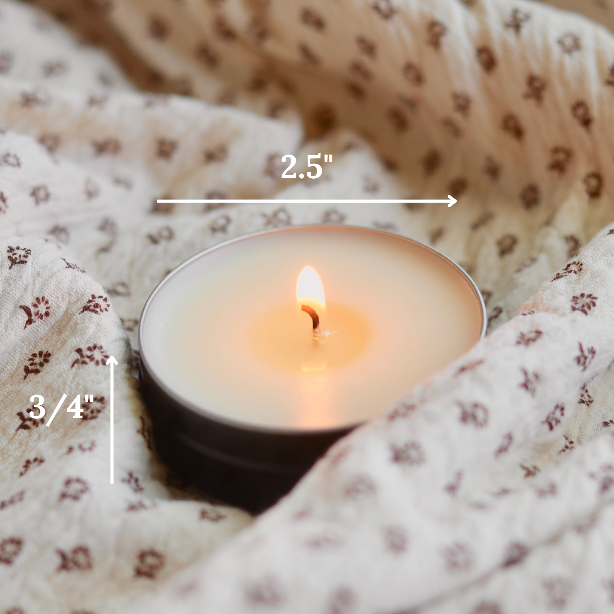 Memory Box Candle Co. - Wholesale Travel Candles - Soy Candle - Gardenia + Tuberose - 1.5 oz Black Travel Tin1