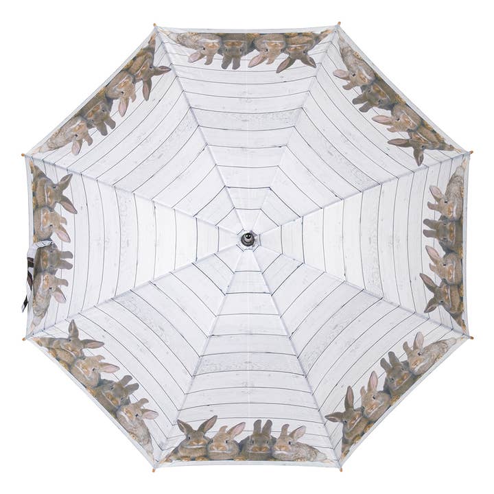 Mars & More - Brand of B Living - Wholesale Umbrella - Unisex - Umbrella Scaffolding Wood Rabbits 105 Cm3