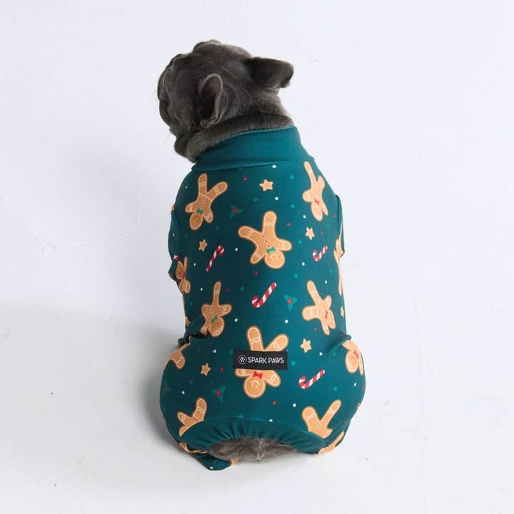 Spark Paws - Wholesale Pet Pajamas - Dog - Dog Christmas Pajama - Gingerbread Man