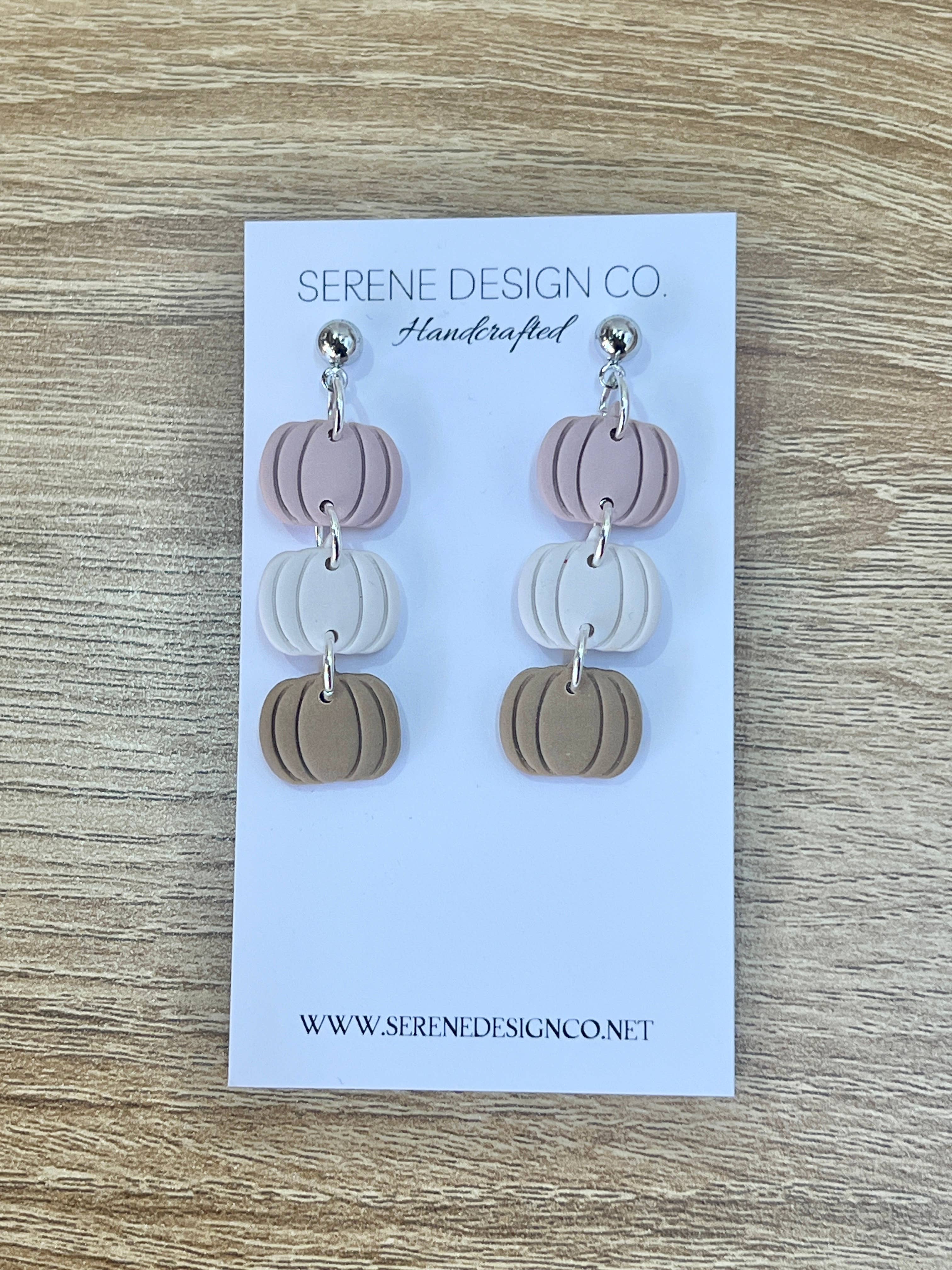 Serene Design Co. - Wholesale Dangle Earrings - Pumpkin Trio Dangles11