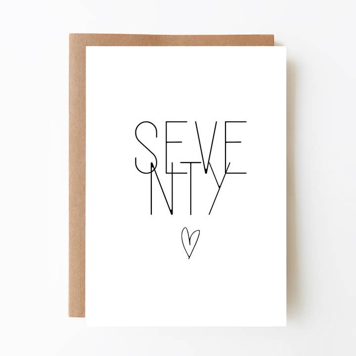 Cartão de Aniversário 70º Milestone por atacado de Paper Daisies by j'adorne