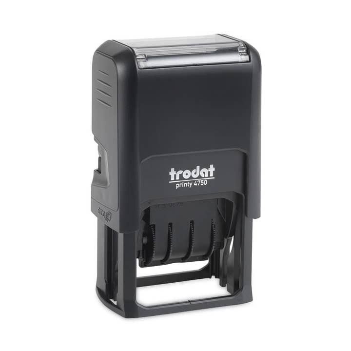 Everyday Supply Co - Wholesale Rubber/Decorative Stamp - Trodat Printy 5-in-1 Self-Inking Date Stamp, Blue/Red0