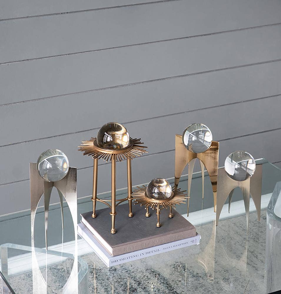 A&B Home Group Inc. - Wholesale Decorative Tabletop Object - S/3 Crystal Ball On Stand1