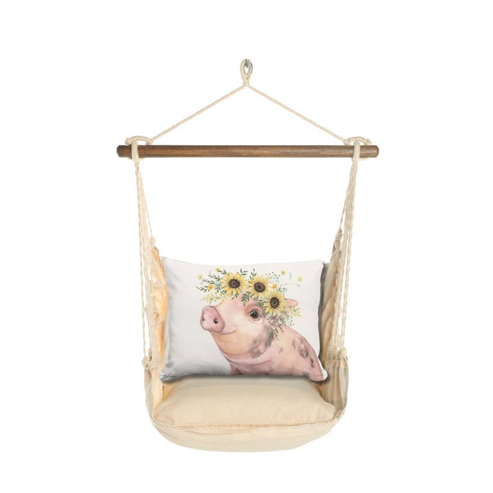 Magnolia Casual - Wholesale Swing Set - Hammock Swing 4-Piece Set indoor / outdoor - Magnolia Stripe17