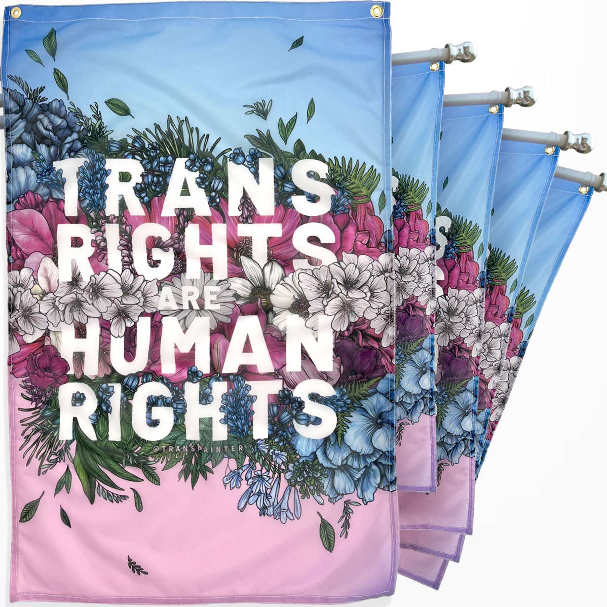 Transpainter - Wholesale Flag - Trans Rights Are Human Rights Flag | Trans Pride Flag8
