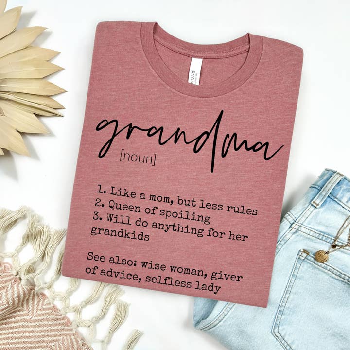 Grandma Definition Graphic Tee for wholesale by Festivitees