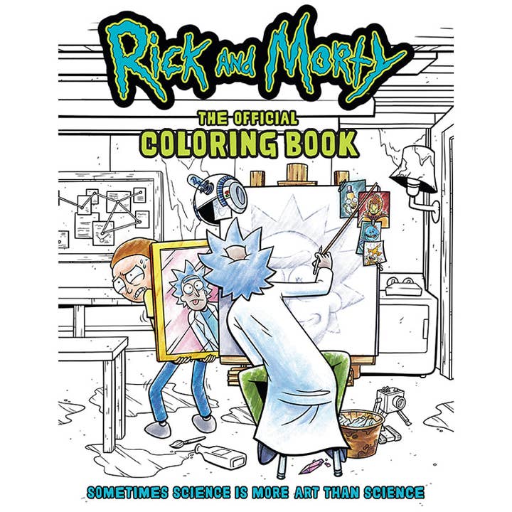 Insight Editions - Wholesale Coloring Book - Adult - Rick and Morty: Sometimes Science Official Coloring