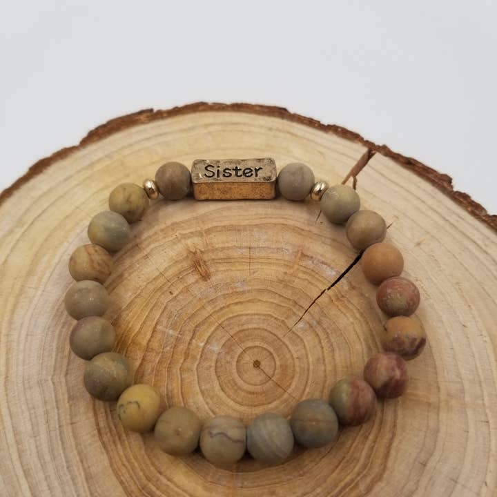 CHAKRA JEWELRY - Vente Bracelet de perles - Bracelet artisanal SISTER en perles de pierre naturelle