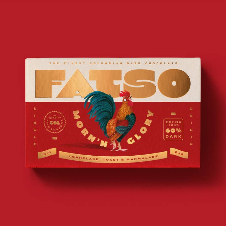 Fatso - Wholesale Chocolate Bar - MORN'N GLORY 150g - 60% Dark chocolate vegan chunky bar1