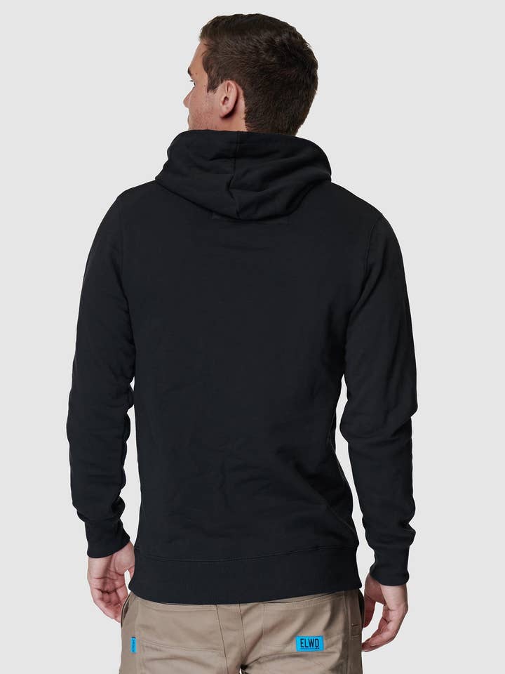 ELWD workwear - Wholesale Hoodie – Men's - Mens Basic Pullover Black2