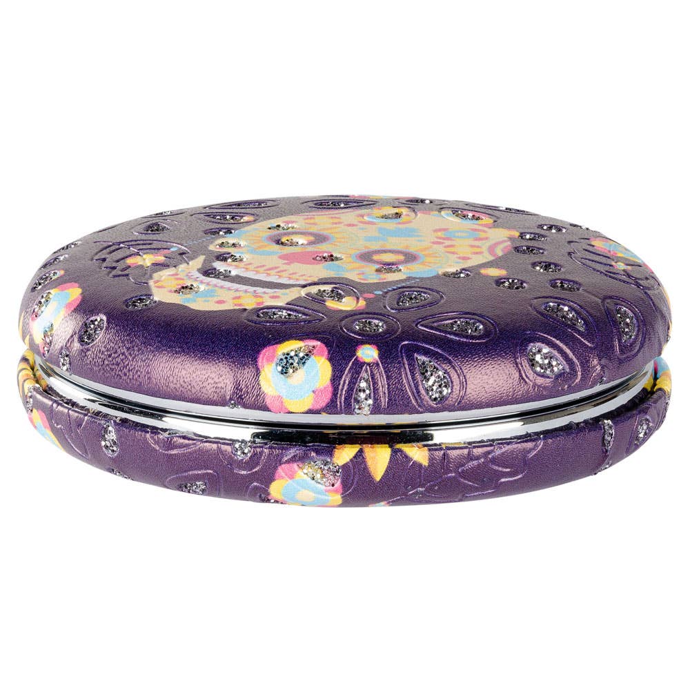 Benjamin International - Vente Miroirs de poche - Miroir compact tête de mort - couleurs assorties3