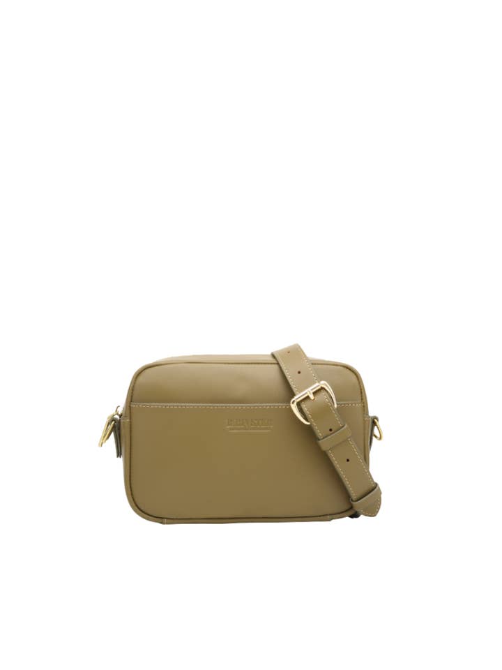 Jane Crossbody Bag | Fatigue Leather for wholesale by R.Riveter