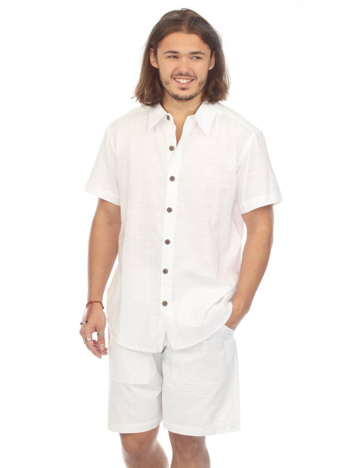 Lakhays Collection Inc. – Großhandel Hemd mit Button-down-Kragen – Herren – Herren-Kurzarmhemd aus Baumwolle mit Knopfleiste1