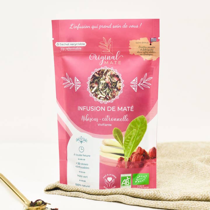 Hibisco mate orgánico, citronela - 70 g para venta al por mayor de ORIGINAL MATE