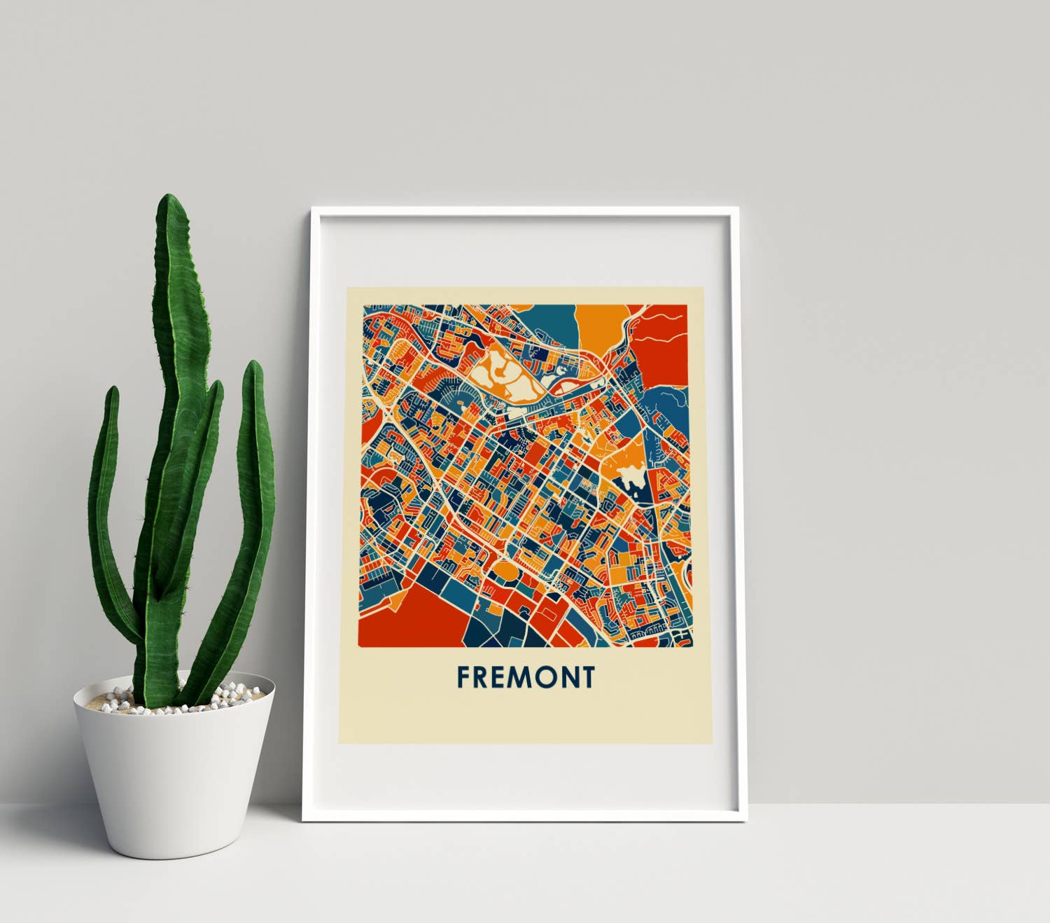 ILIKEMAPS - Wholesale Art Print - 11" x 14" Prussian Fremont Map Print - Chroma Style0