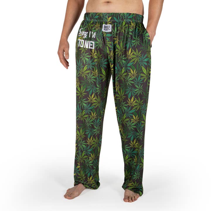 BRIEF INSANITY - Wholesale Lounge Sweatpants/Joggers - Women's - Sorry I'm Stoned Marijuana Lounge Pants