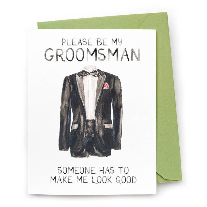 Groomsman Proposal Card — Make Me Look Good for wholesale by CharmCat