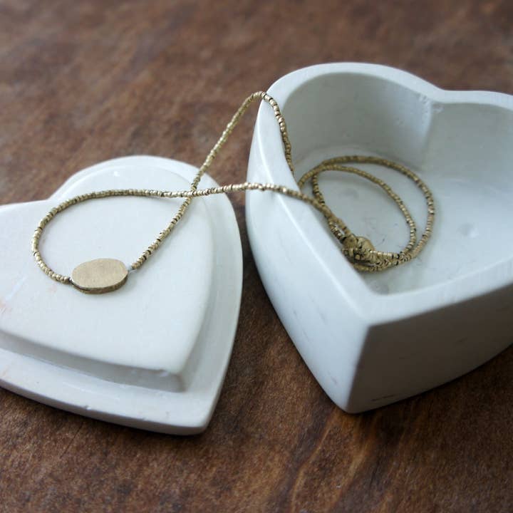 Venture Imports LLC - Wholesale Decorative Box - Heart Box, Natural Stone2