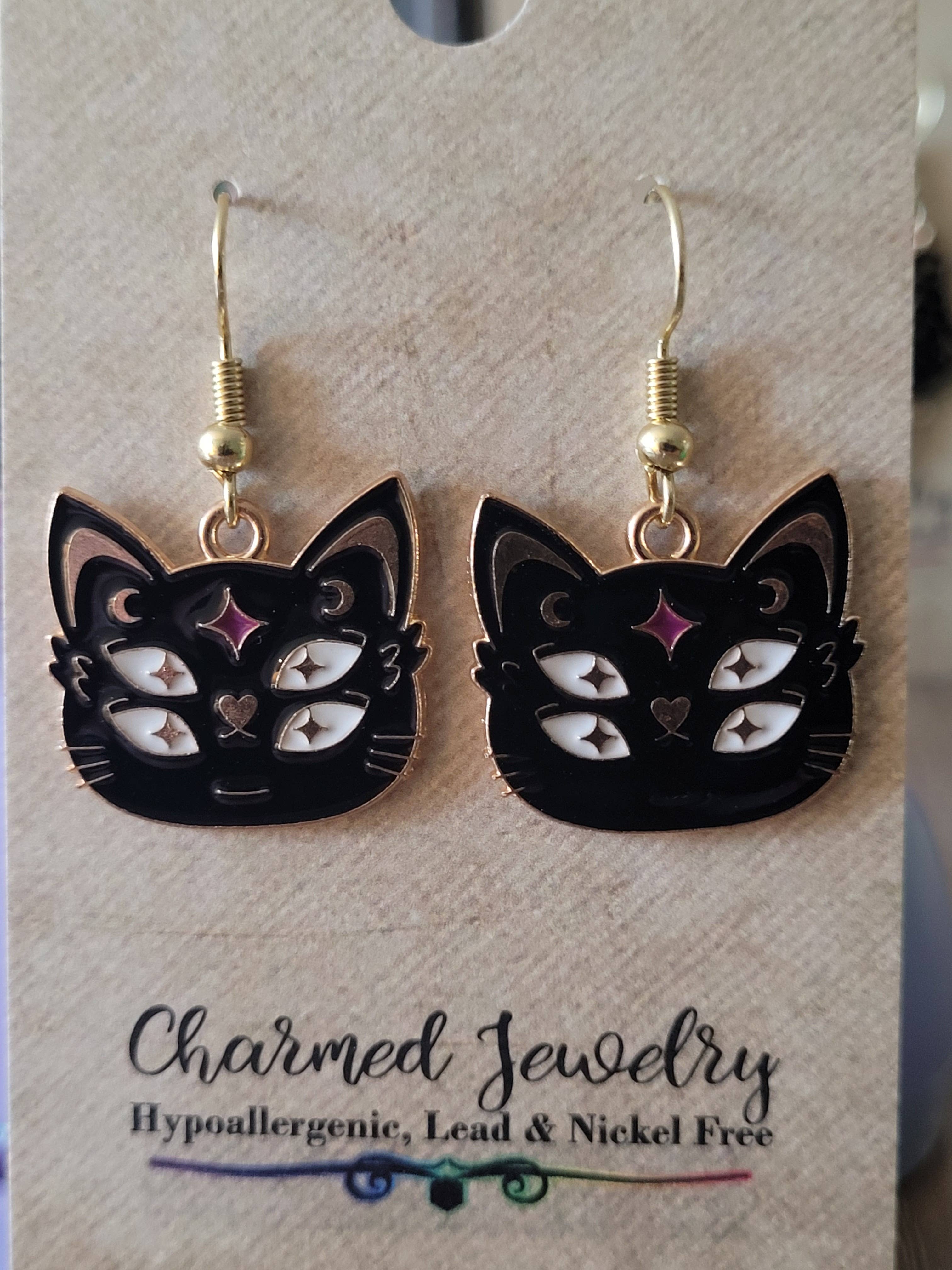 Con-Quest Crafts - Wholesale Individual Charm/Pendant - Witches, Black Cats, Magical and Spooky Accessories5