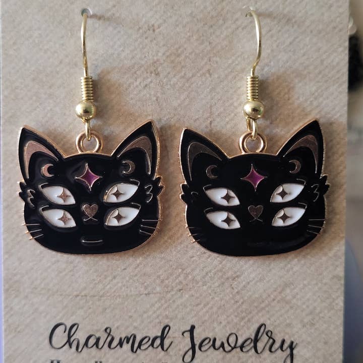 Con-Quest Crafts - Wholesale Individual Charm/Pendant - Witches, Black Cats, Magical and Spooky Accessories5