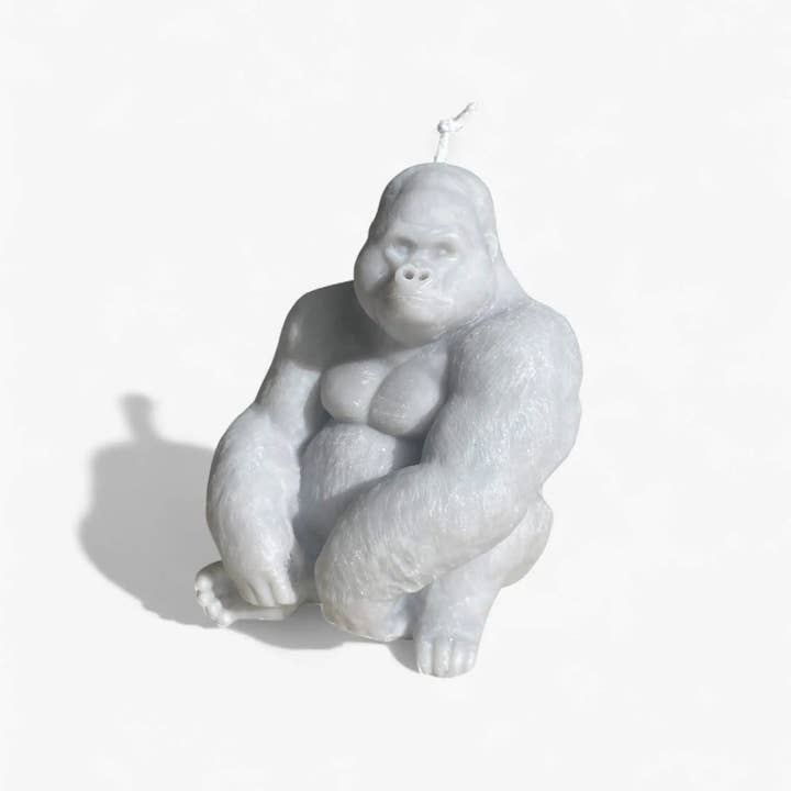 Grey Gorilla Candle: Awaken Your Interior Decoration for wholesale on Faire2