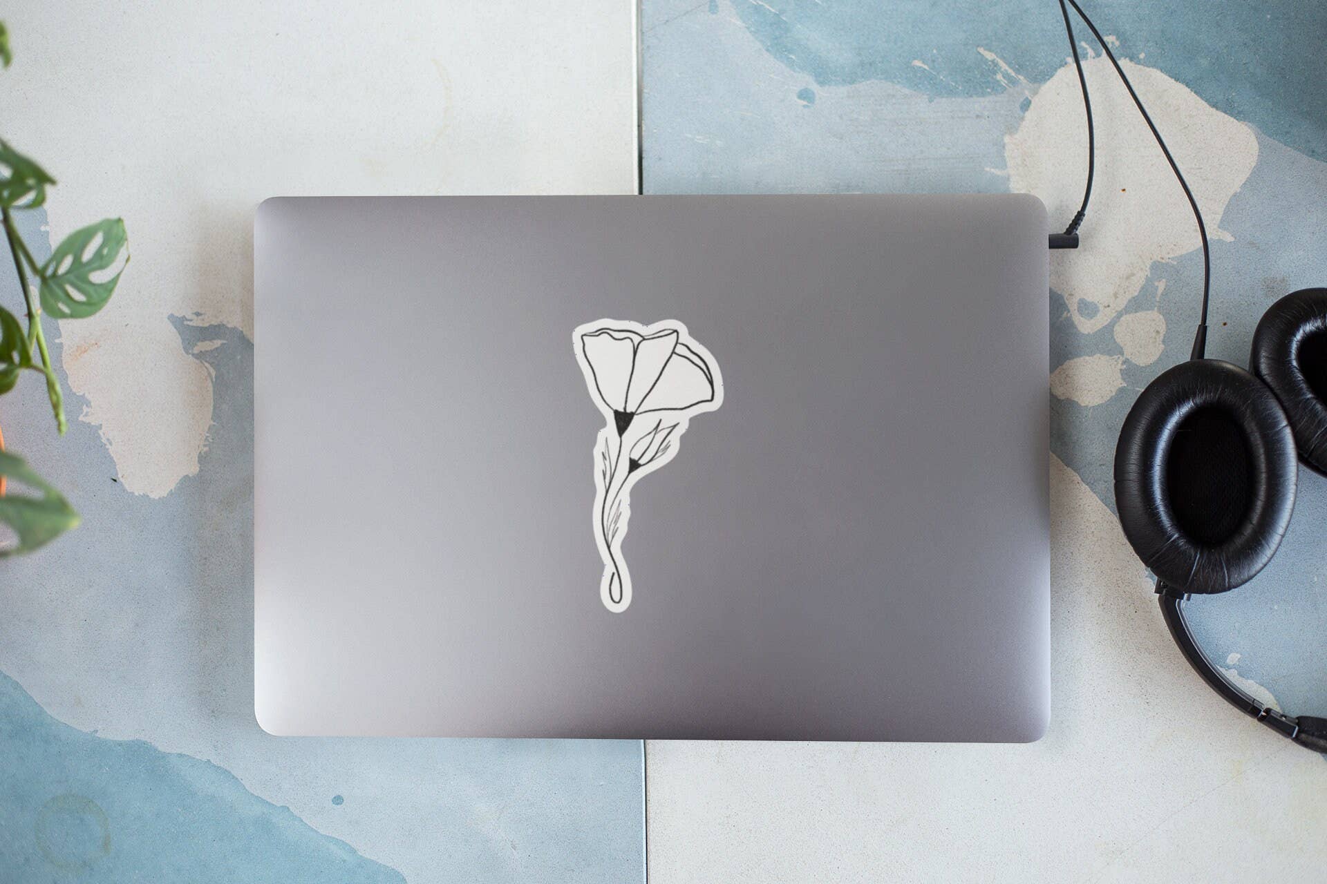 Beth Ann Erickson Designs - Wholesale Sticker - California Poppy Sticker, Flower Stickers for Water Bottle7