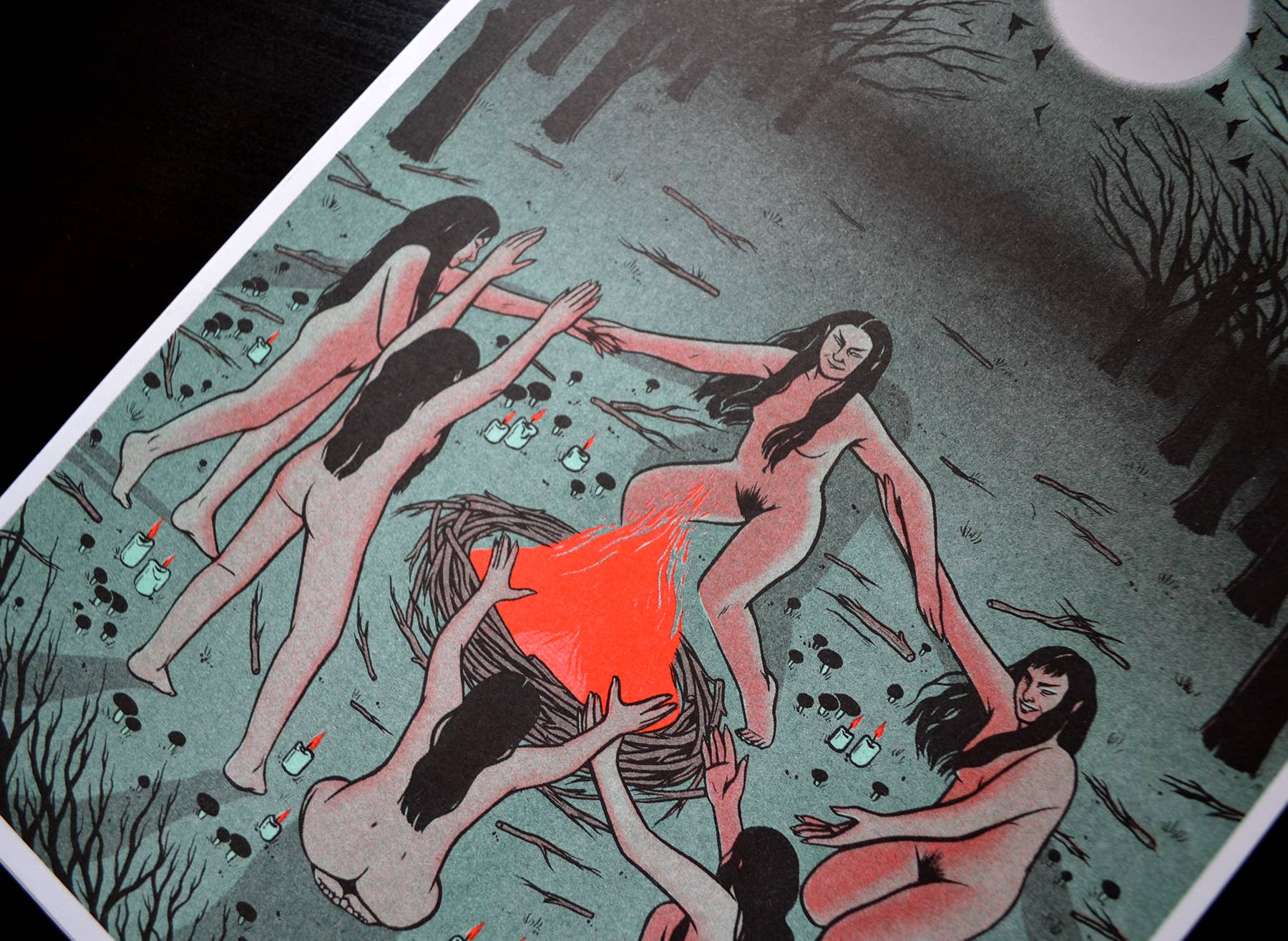 Lily Blakely - Wholesale Art Print - "Occult" Risograph print A43