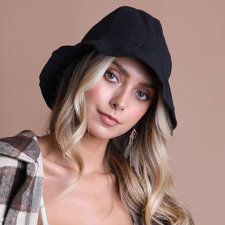 Black Urban Cotton Bucket Hat β Stylish, Everyday Essential π for wholesale on Faire1