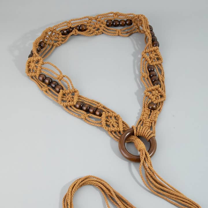 Collections by Fame Accessories - Wholesale Belt - Women's - Rope Braided Boho Belt5