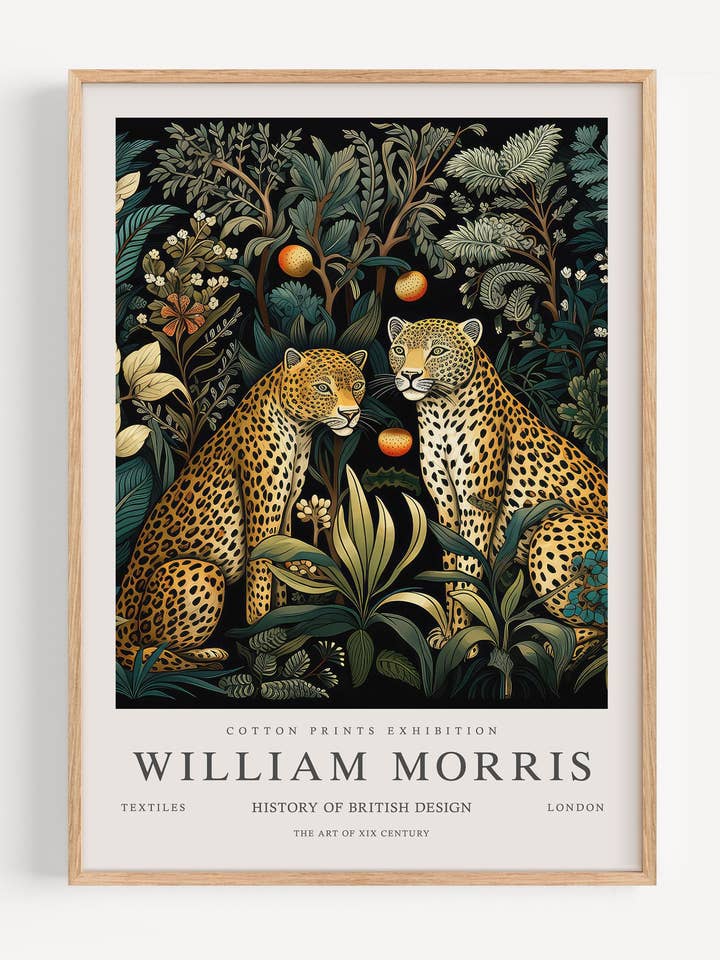 William Morris Leoparden I53-121 für den Großhandel von Peardrop Prints