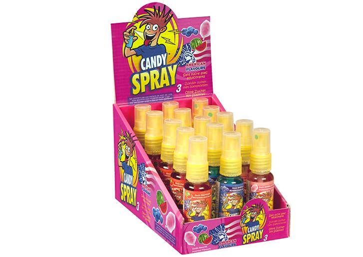 123bonbon - Wholesale Hard Candy - CANDY SPRAY 3 - Blueberry, Watermelon, Cotton candy2
