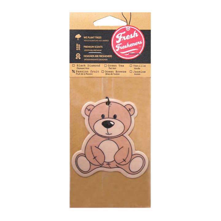 Fresh Fresheners - Wholesale Car Freshener - Unisex - Teddy Bear Air Freshener Pack of 121
