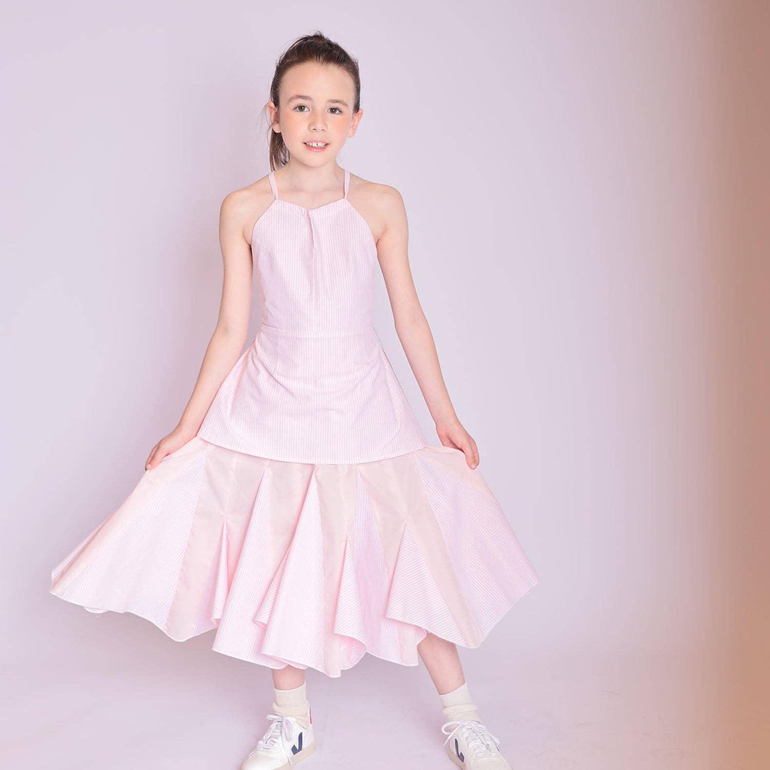 Infantium Victoria - Wholesale Dress - Kids - Zero Waste Pink Flower Girl Dress1