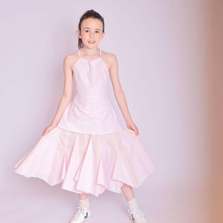 Infantium Victoria - Wholesale Dress - Kids - Zero Waste Pink Flower Girl Dress1