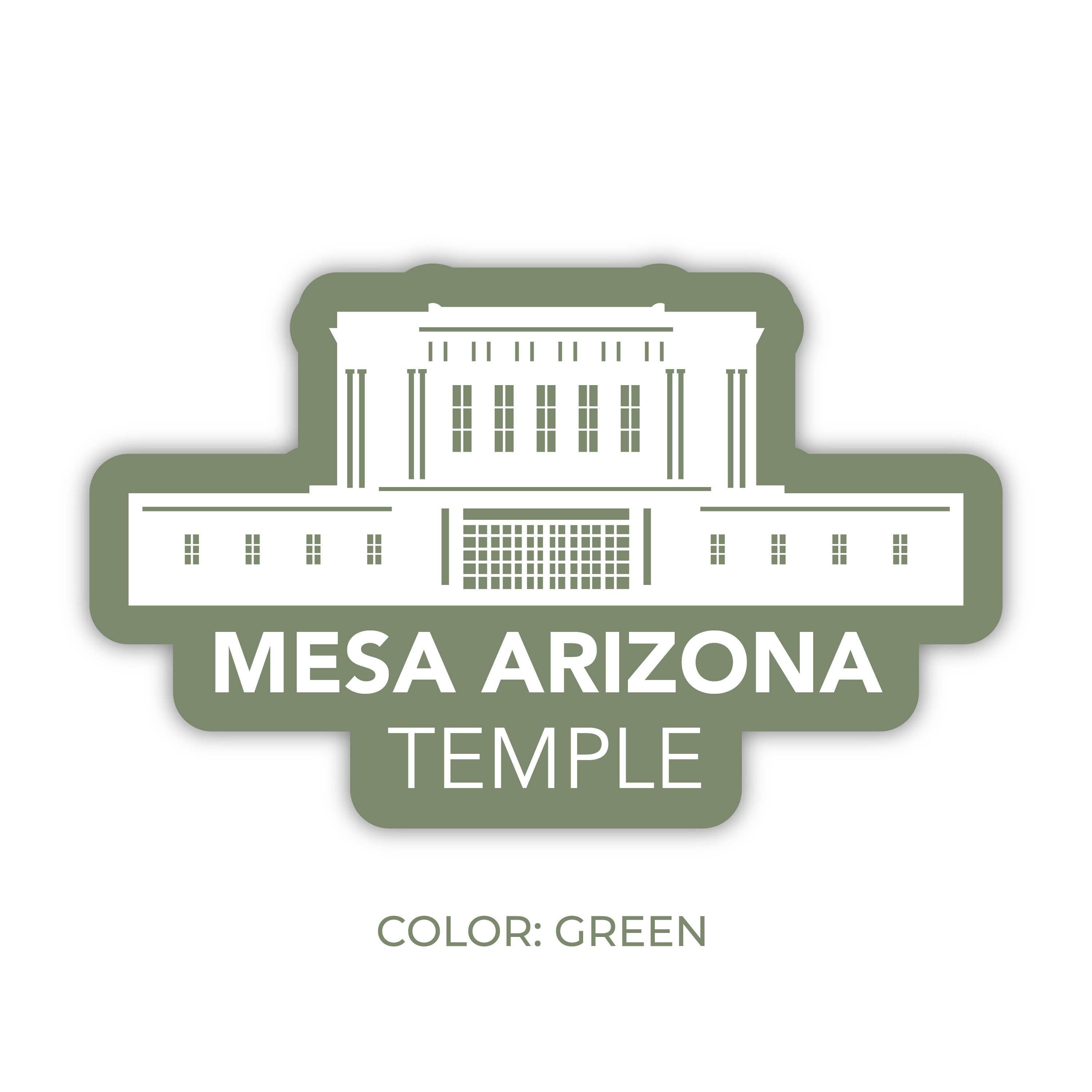 JasmineTreeDesign - Wholesale Sticker - Mesa Arizona Temple Sticker, LDS Mesa Arizona Temple Temple6