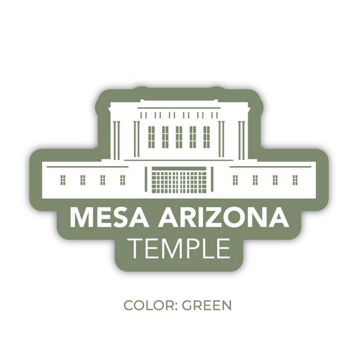 JasmineTreeDesign - Wholesale Sticker - Mesa Arizona Temple Sticker, LDS Mesa Arizona Temple Temple6