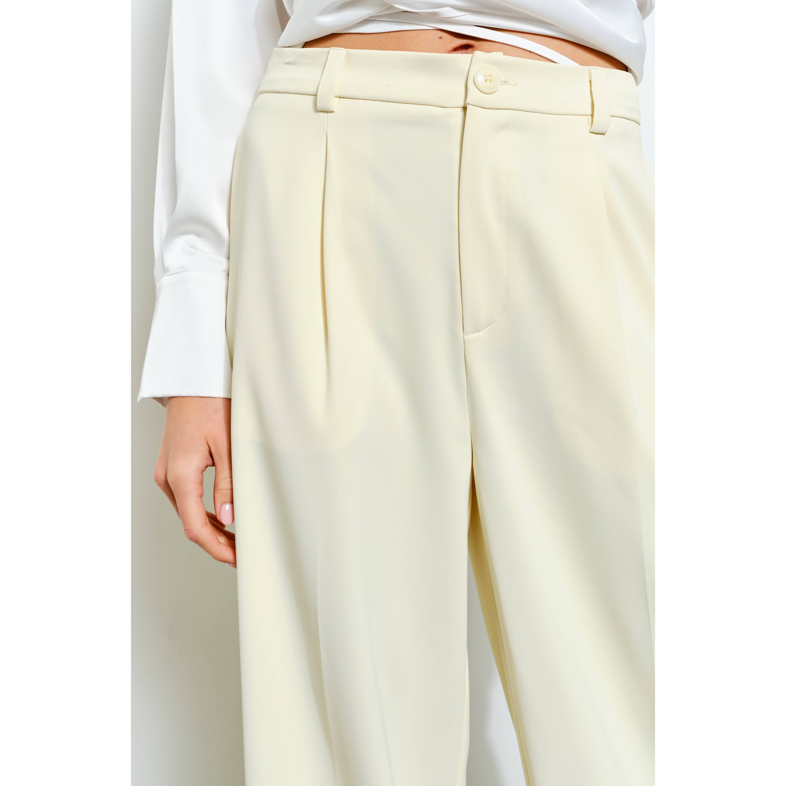INA - Vente Pantalon – femme - Pantalon large taille haute sur mesure15