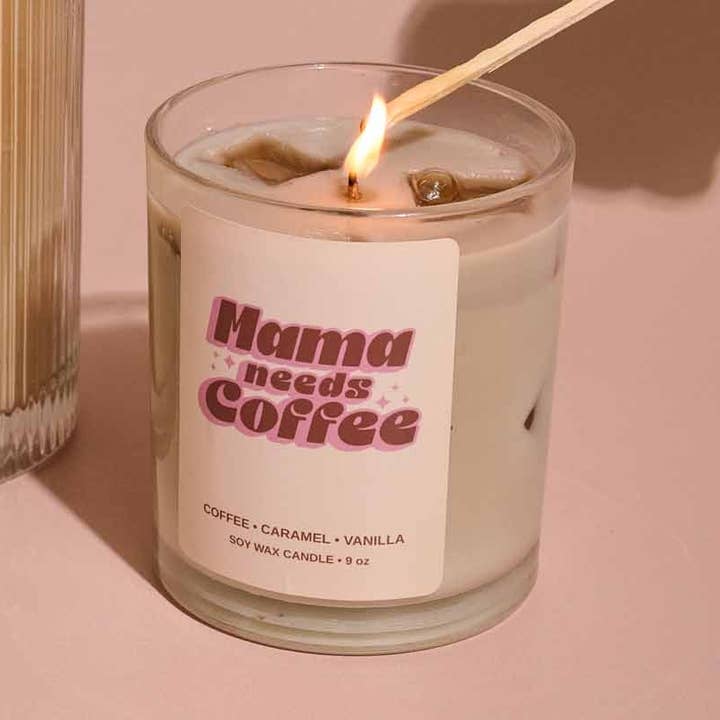 Iced Coffee Candle - Gift For Moms for wholesale by Mama Needs Coffee™