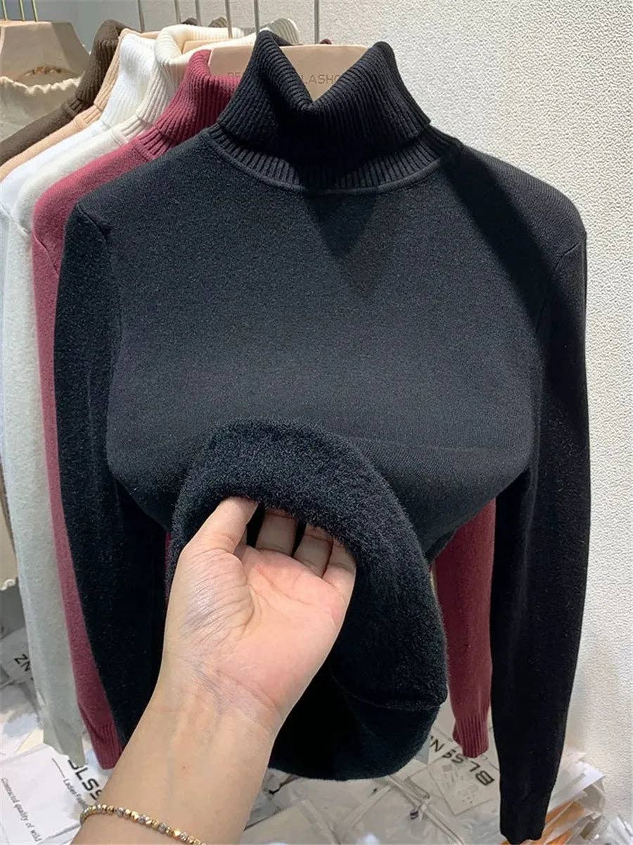 Blak Wardrob - Wholesale Knit Sweater - Women's - Turtleneck Winter Elegant Women Sweater2