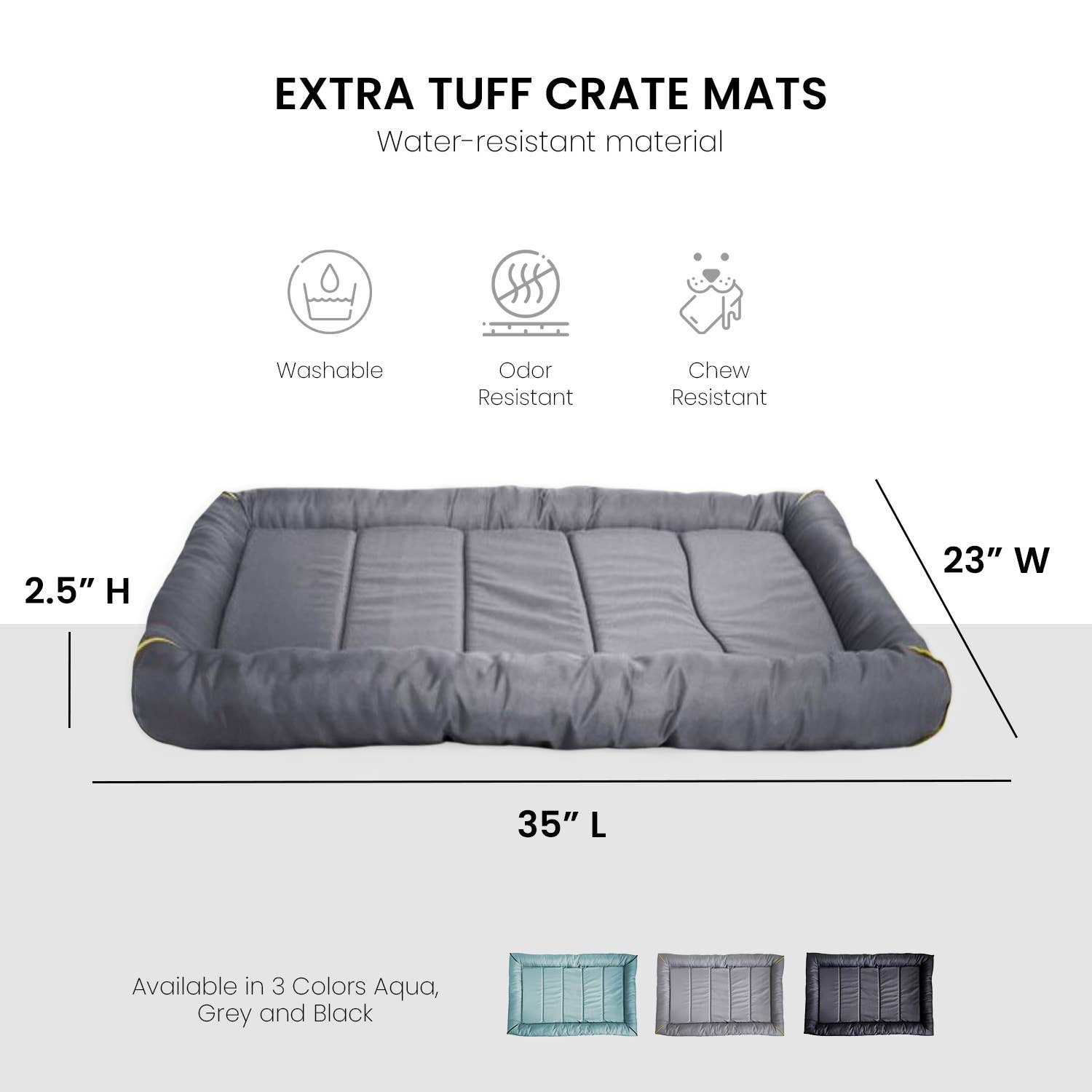 Precious Tails - Wholesale Pet Bed - Dog - Precious Tails Xtra Tuff Crate Mat23