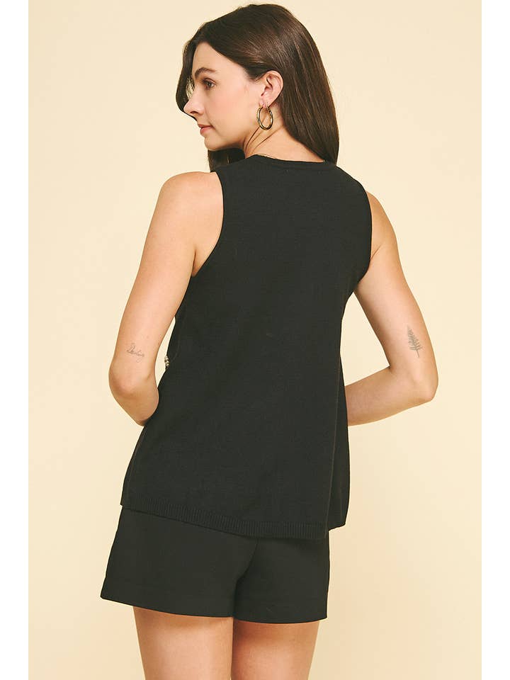 PINCH - Wholesale Knit Top - Women's - RHINESTONE & PEARL EMBROIDERED KNIT TOP - 6273WJ3