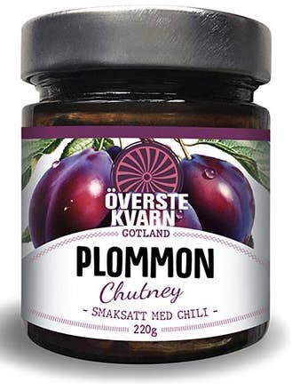 Plommonchutney med chili 220g för wholesale av Överstekvarn Chili Gotland